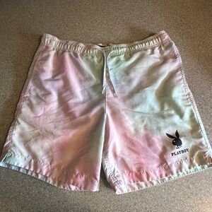 Playboy By PacSun Oil Paint Swim Trunks